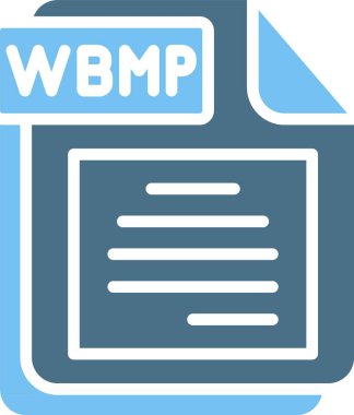 WBMP Glyph Two Color Icon clipart