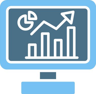 İş Analisti İki Renk Simgesi