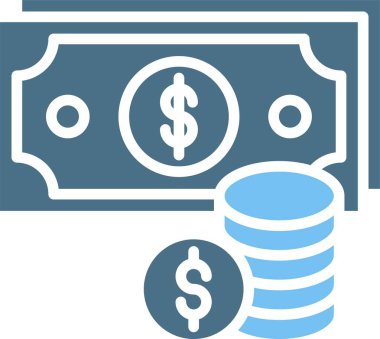 Para Kabartması İki Renk Simgesi