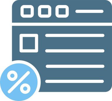 Web Sayfası Kabartma İki Renk Simgesi