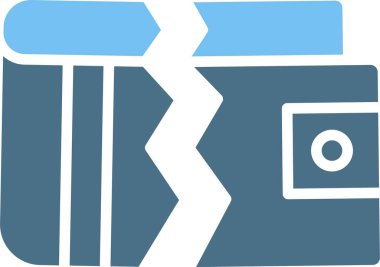 Cüzdan Kabartma İki Renk Simgesi