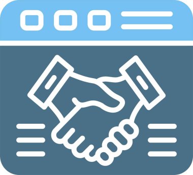 Web Kabartma İki Renk Simgesi