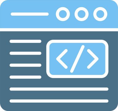 Kod Kabartma İki Renk Simgesi