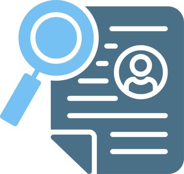 Müfredat Vitae Kabartma İki Renk Simgesi