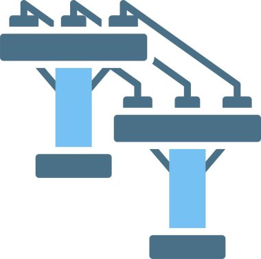 Elektrik Kutbu Sembolü İki Renk Simgesi