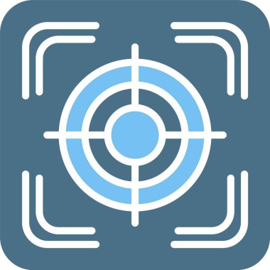 Kabartma İki Renk Simgesine Odaklan