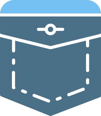 Cep Kabartması İki Renk Simgesi