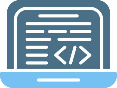 Kodlama Kabartması İki Renk Simgesi