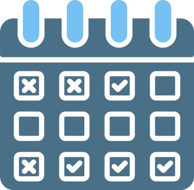 Zamanlama Kabartması İki Renk Simgesi