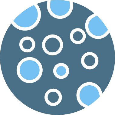 Dolunay Sembolü İki Renk Simgesi