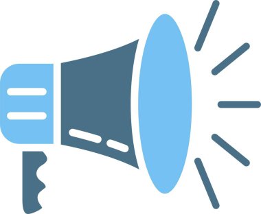 Megafon İki Renk Simgesi