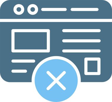 Web Sayfası Kabartma İki Renk Simgesi Yok