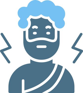 Zeus Kabartma İki Renk Simgesi