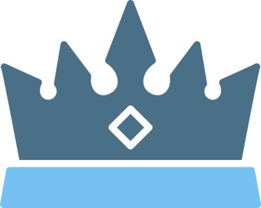 Crown Glyph İki Renk Simgesi