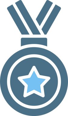 Madalya Kabartması İki Renk Simgesi