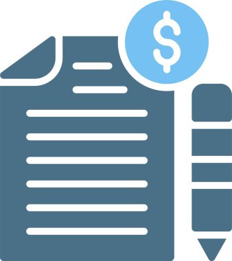 Muhasebe Kabartması İki Renk Simgesi