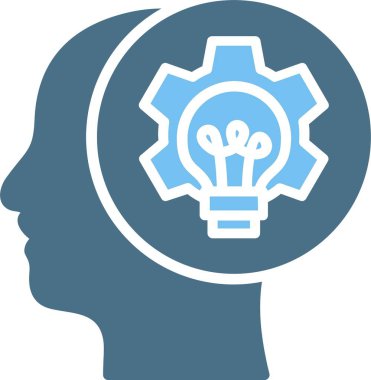 Geliştirme Grafiği İki Renk Simgesi