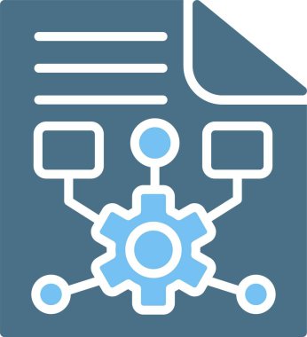 Belge Kabartması İki Renk Simgesi