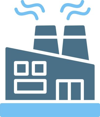 Fabrika Kabartması İki Renk Simgesi