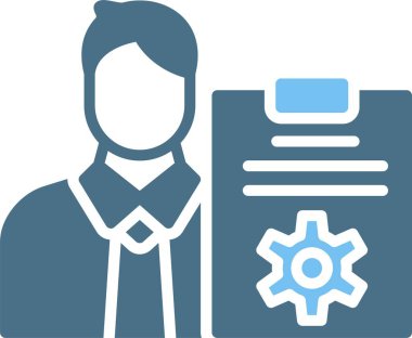 Proje Yöneticisi Glyph İki Renk Simgesi