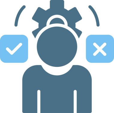 Yönetim Kabartması İki Renk Simgesi