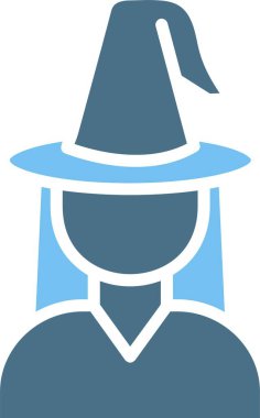 Cadı Kabartması İki Renk Simgesi