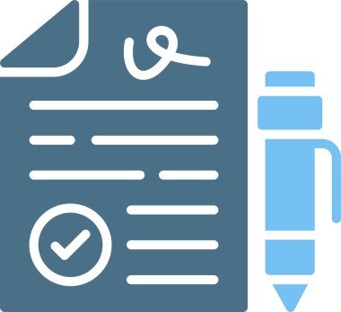 Onay Kabartma İki Renk Simgesi