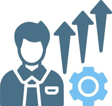 Büyüme Kabartması İki Renk Simgesi