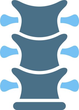 Omurga Kabartması İki Renk Simgesi