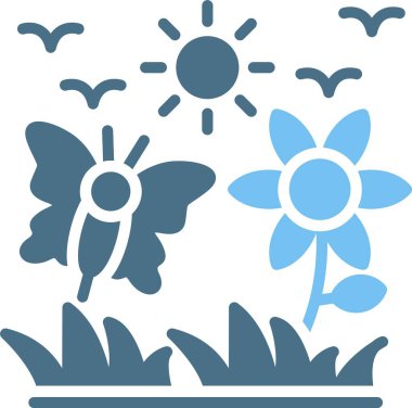 Yaz Sembolü İki Renk Simgesi