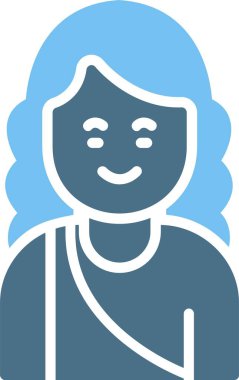 Afrodit Kabartma İki Renk Simgesi