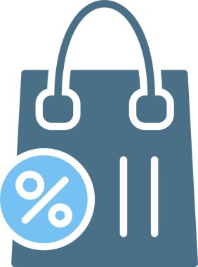 İndirimli Çanta Kabartması İki Renk Simgesi