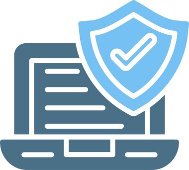 Güvenlik Sembolü İki Renk Simgesi