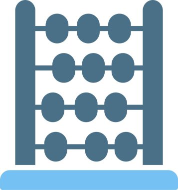 Abaküs Kalıbı İki Renk Simgesi