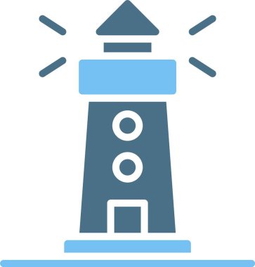 Deniz feneri kabartması İki Renk Simgesi