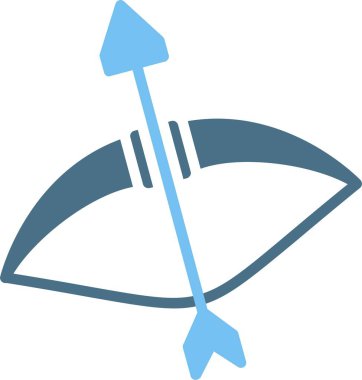 Ninja Yayı Sembolü İki Renk Simgesi