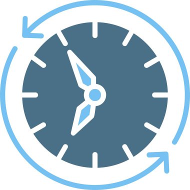 Tazeleme Zamanı İki Renk Simgesi