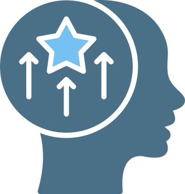 Yetenek Geliştirme İki Renk Simgesi