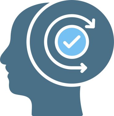 Çeviklik Kabartması İki Renk Simgesi