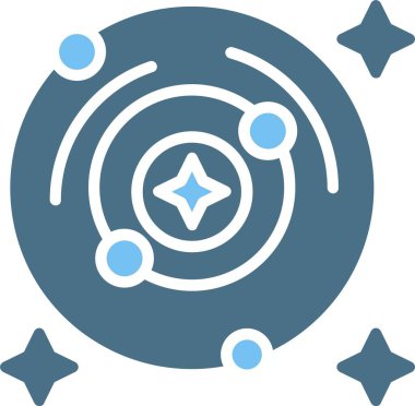 Samanyolu Sembolü İki Renk Simgesi