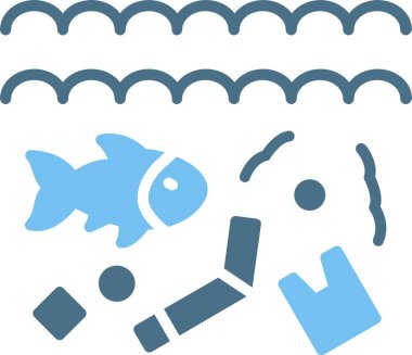 Pollution Glyph Two Color Icon clipart