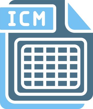 ICM Kabartma İki Renk Simgesi