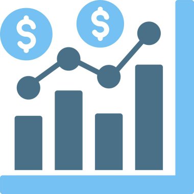 Dalgalanma Kabartma İki Renk Simgesi