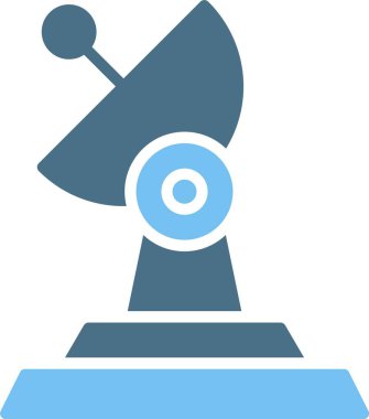 Radar Kabartması İki Renk Simgesi