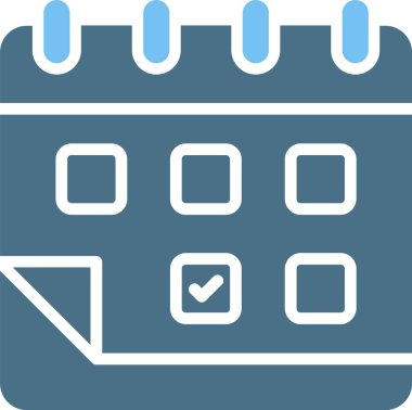 Zamanlama Kabartması İki Renk Simgesi