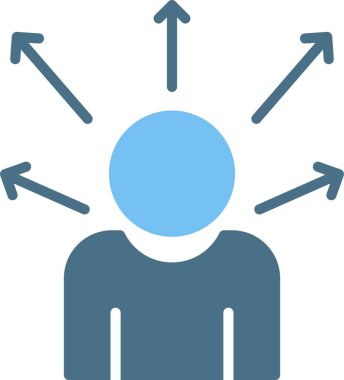 Kullanıcı Kabartması İki Renk Simgesi