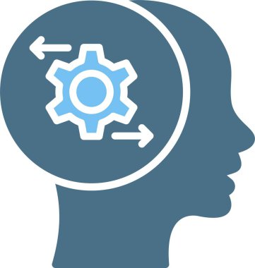 Davranış Kabartması İki Renk Simgesi