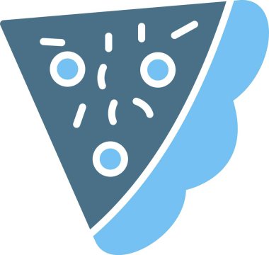 Pizza Kabartması İki Renkli Simge