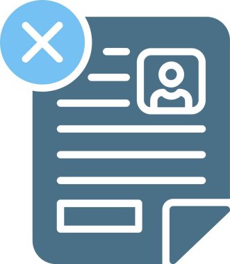 Reddedilmiş Kabartma İki Renk Simgesi