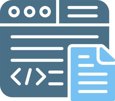 Web Sitesi Glyph İki Renk Simgesi